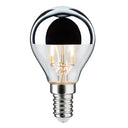 Paulmann LED Drop-Shaped Filament Lamp in Crown Mirror Silver