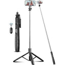 Shop the Generic 71" Extendable Phone Tripod & Selfie Stick. Features wireless remote, 360° rotation, and compatibility with iPhone & Android. Perfect for travel! Keywords: phone tripod, selfie stick, wireless remote, 360° rotation