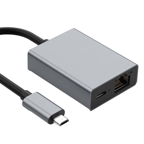 Micro USB to Ethernet Adapter, Plug and Play, High-Speed Data Transfer and Charging Capabilities