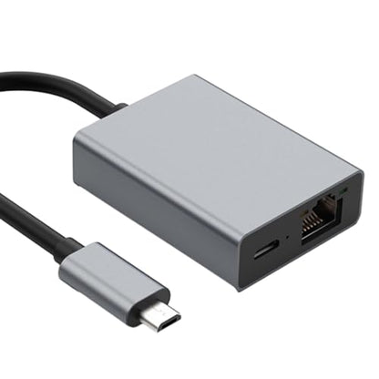 Micro USB to Ethernet Adapter, Plug and Play, High-Speed Data Transfer and Charging Capabilities