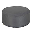 Relaxdays - Inflatable Outdoor Pouf Stool for Camping & Garden, Dark Grey