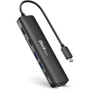 Dockteck - 7-in-1 USB C Hub With 4K 60Hz HDMI, Ethernet, USB 3.0, SD/Micro SD