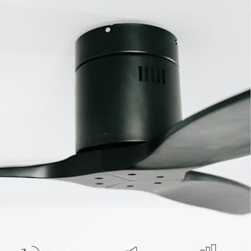 Create - Windcalm Quiet Ceiling Fan, Remote Control, 132 cm, 6 Speeds, DC Motor
