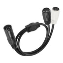 Xmsjsiy MIDI 5 Pin DIN to XLR Splitter Y Adapter Cable for keyboards