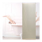 Relaxdays - 60x240 Cm Hydrofuge Douche Rideau, Pare-Bain, Salle De Bain, Beige