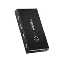 UGREEN USB 2.0 Switch for 2 PCs - Easy Keyboard & Mouse Sharing