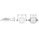 Azood - 20W LED Downlight DOB, 8 Inch, 6500K, Ceiling Mount, Corded Electric