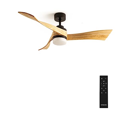Experience silent, efficient air flow with the Create Wind Curve Ceiling Fan. Features a quiet DC motor, 6 speeds, light, and remote control for ultimate comfort.