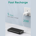 A Addtop - 26800mAh Power Bank, 22.5W Fast Charging, 4 Outputs, LCD Display