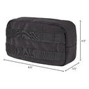 Condor - Utility Pouch Black with Dual Zipper Closure & MOLLE Webbing