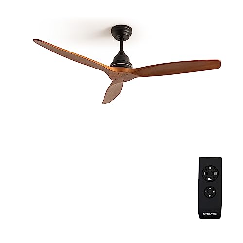 Experience silent, efficient cooling with the IKOHS Windwood Ceiling Fan. Features 3 speeds, remote control, and stylish dark wood design. Ideal for any modern space.