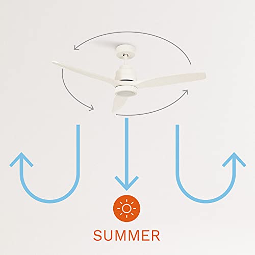 Create - Windstylance Ceiling Fan, 132cm, Quiet DC Motor, Remote, 6 Speeds, Timer, Dual Mode