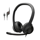 Shop the Logitech H390 Wired USB Headset with noise-cancelling microphone, perfect for video meetings, gaming, and music. Experience clear audio and comfort!