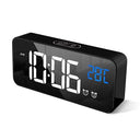 Shop the Homvilla Digital Alarm Clock featuring a big LED display, dual alarm, adjustable brightness, and USB charging. Perfect for your bedside needs!