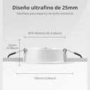 Bojim - Recessed LED Ceiling Spotlight 5W, 12 Pack, IP44, 3000K/4000K/6000K