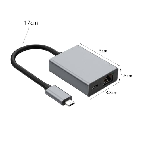 Micro USB to Ethernet Adapter, Plug and Play, High-Speed Data Transfer and Charging Capabilities