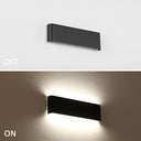 Klighten - Pack of 2 LED Wall Lights, 10W, Modern Black Design, 910 Lumens