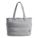 Shop the Bagsmart Lightweight Quilted Tote Bag with multiple compartments. Ideal for travel, work, and everyday use. Stylish, functional, and durable. Keywords: tote bag, lightweight, travel bag, quilted