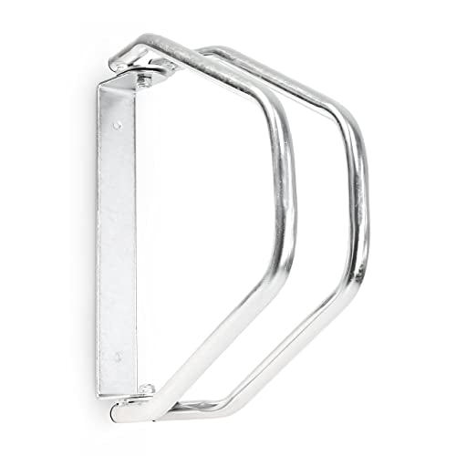 Relaxdays - Metal Bicycle Mount Holder, Silver, 32.5 x 9 x 28.5 cm