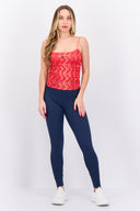 Adidas Originals Women's Fit Sleeveless Outdoor Top in Coral