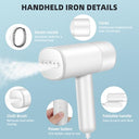 Garmee - Foldable Travel Steamer with Quick Heating, 1000W Power, 150ml Tank