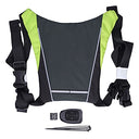 Vgeby Wireless LED Bicycle Vest with Remote Control for Safety