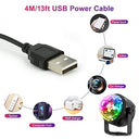 Yazeky - Set of 2 USB Disco Ball Lights, 360° Rotating, 7 RGB Colors for Parties