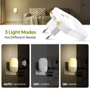 Pupow - Adjustable Brightness Night Light with Twilight Sensor & Auto Modes