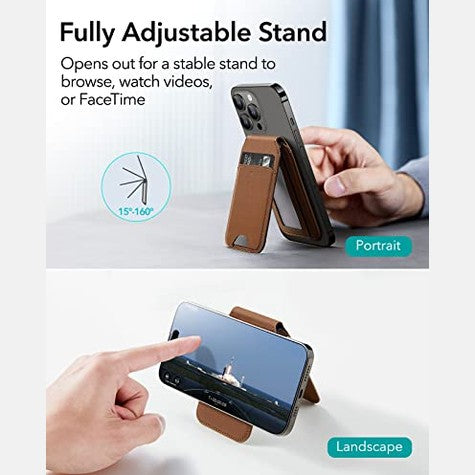 Esr - HaloLock Magnetic Wallet, Vegan Leather, Fits iPhone 12-16, 3-Card Holder