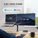 Huanou - Adjustable Monitor Stand, Single Arm Mount for 32" Screen & 17" Laptop, Heavy Duty Ergonomic Design