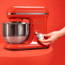 Cecotec - 1200W Red Mixer with 5L Bowl, 6 Speed Levels & Planetary Movement