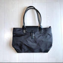 No Brand - Lightweight Black Nylon Tote Bag with Large Capacity for Women