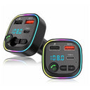 Bluetooth 5.0 FM Transmitter & Receiver with USB Charger for Car