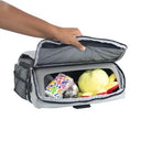 Mobiclinic - Portable Kids Travel Booster Seat, Foldable, Grey, 6-36 Months
