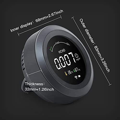 Life Basis - Air Quality Monitor & Formaldehyde Detector (WiFi-App)