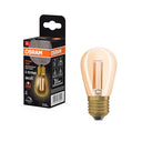 Osram - Vintage 1906 LED Lamp Gold Tint, 4.8W, 360lm, Mini Edison Shape, E27 Base, Warm White Light, Dimmable, 15,000 Hours Life Time