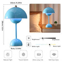 MeYuxg - Wireless Mushroom Lamp, Rechargeable LED Bedside Light, 3 Brightness Modes
