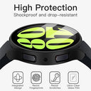 JETech - Case with Screen Protector for Samsung Galaxy Watch 6, 44mm, 2 Pack, Built-in Tempered Glass, High Sensitivity