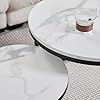 GrandCA HOME Round Nesting Coffee Tables | Imitation Marble