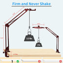 Luxsure Overhead Phone Mount With Ring Light - Perfect For Vlogging