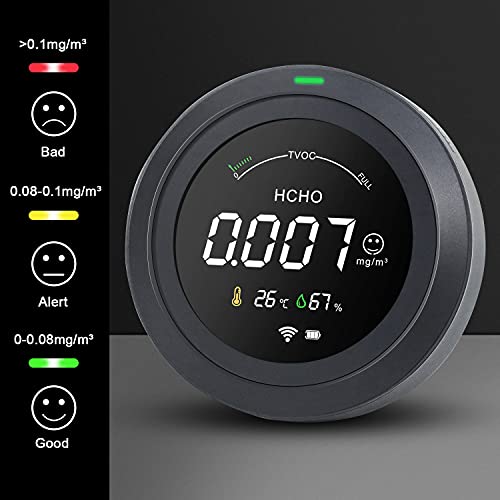 Life Basis - Air Quality Monitor & Formaldehyde Detector (WiFi-App)