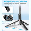 Toneof - 170cm Selfie Stick Tripod with Wireless Remote, Portable & Lightweight