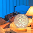 Sdprog - Acrylic LED Eid Mubarak Night Light, Ramadan Lantern, Islamic Decor