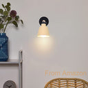 Idegu - Set of 2 Retro Vintage Wall Lights, Adjustable E27, Wooden & Metal Design