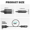 Enisina Cigarette Lighter Splitter 12v/24v Adapter - Connect Multiple Devices