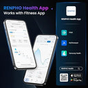Renpho - Bluetooth Body Fat Scale with APP, Tracks Weight, Muscle Mass & BMI