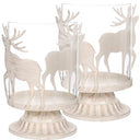 Ifundom 2pcs Xmas Deer Style Candleholders for Christmas