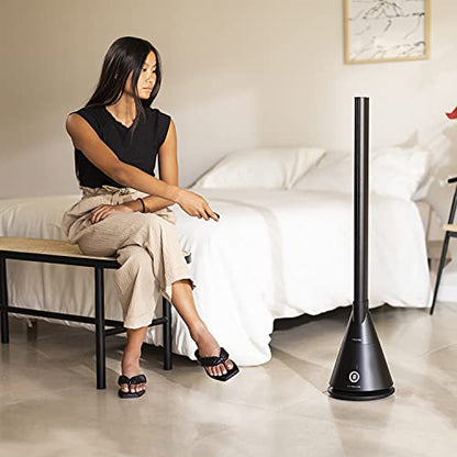 Create - Bladeless Tower Fan, 9 Speeds, 90° Oscillation, Programmable Timer, Remote Control, Energy Efficient