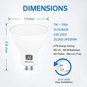 MayJazz - 7W GU10 LED Warm White Dimmable Bulb, 2700K, 600 LM, Pack of 10