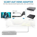 Autoutlet - 150 cm Scart to HDMI Converter, 1080P, Supports 16:9/4:3, PAL/NTSC